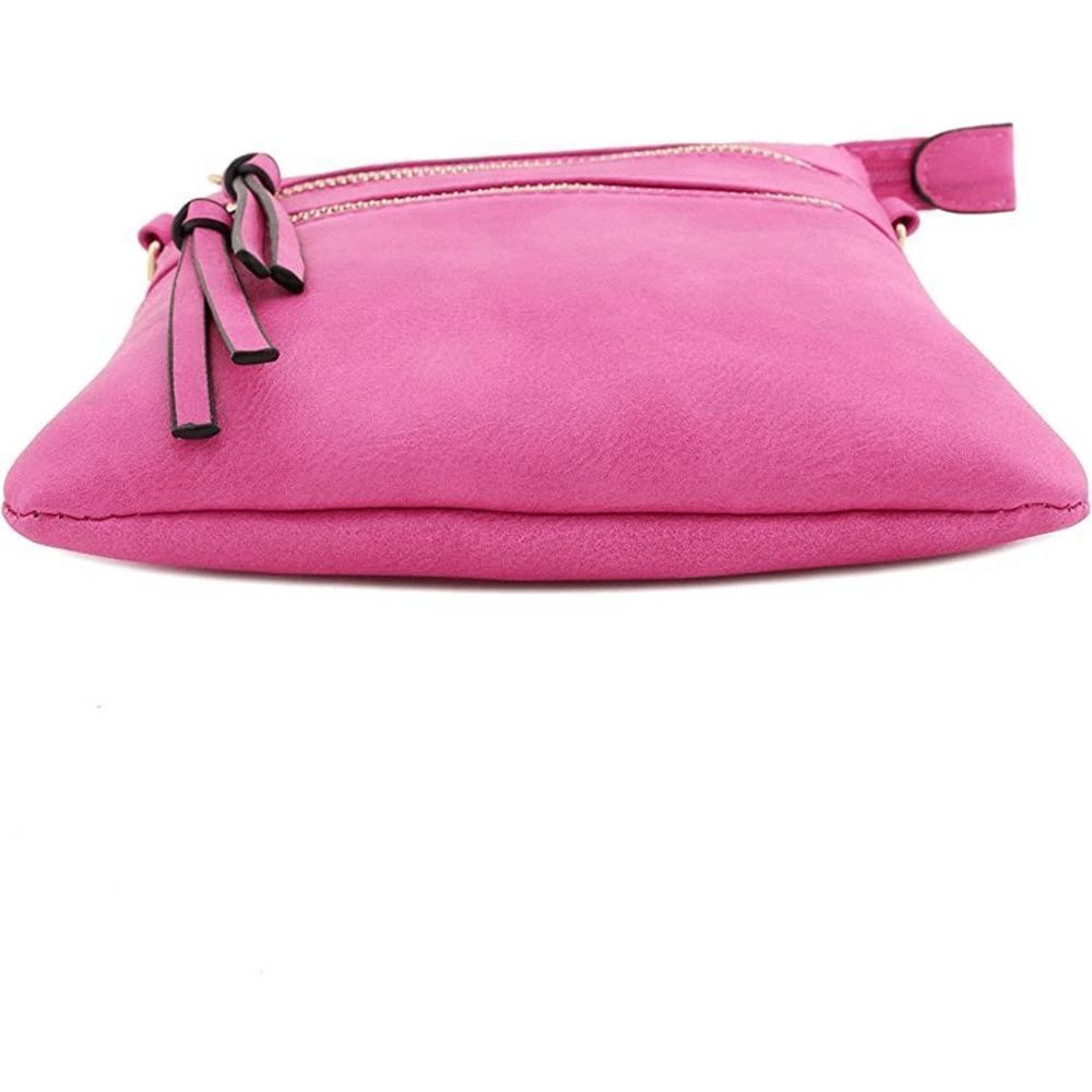 Hot Pink Functional Multipocket Crossbody Bag - image 3